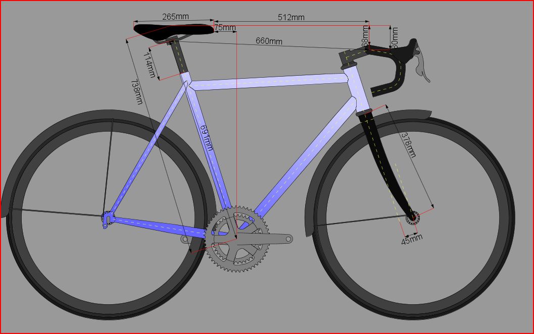 Bicycle Cad Drawing